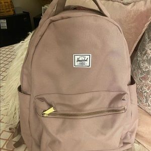 Pink/beige Herschel backpack